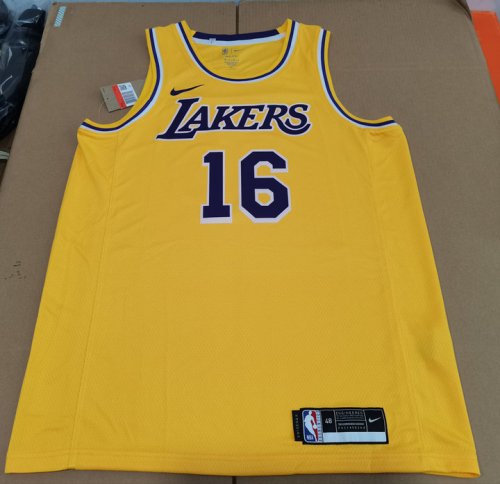 NBA 16 Gasol Lakers Maillot jaune